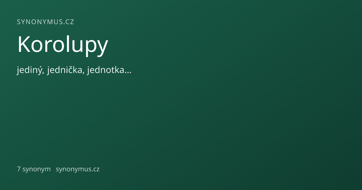 Náhled odkazu: Korolupy