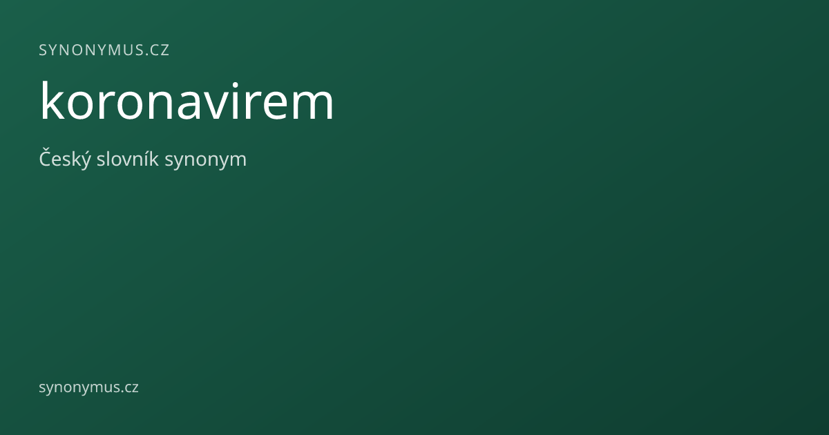 Náhled odkazu: koronavirem