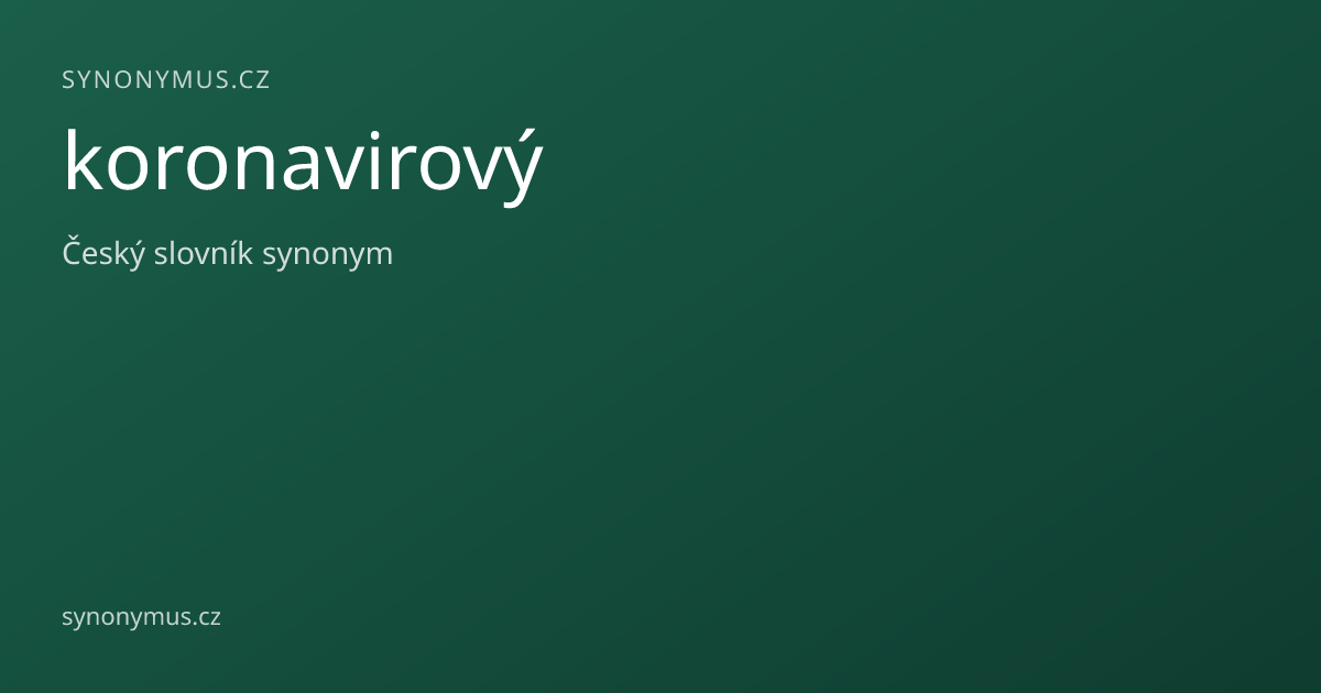 Náhled odkazu: koronavirový