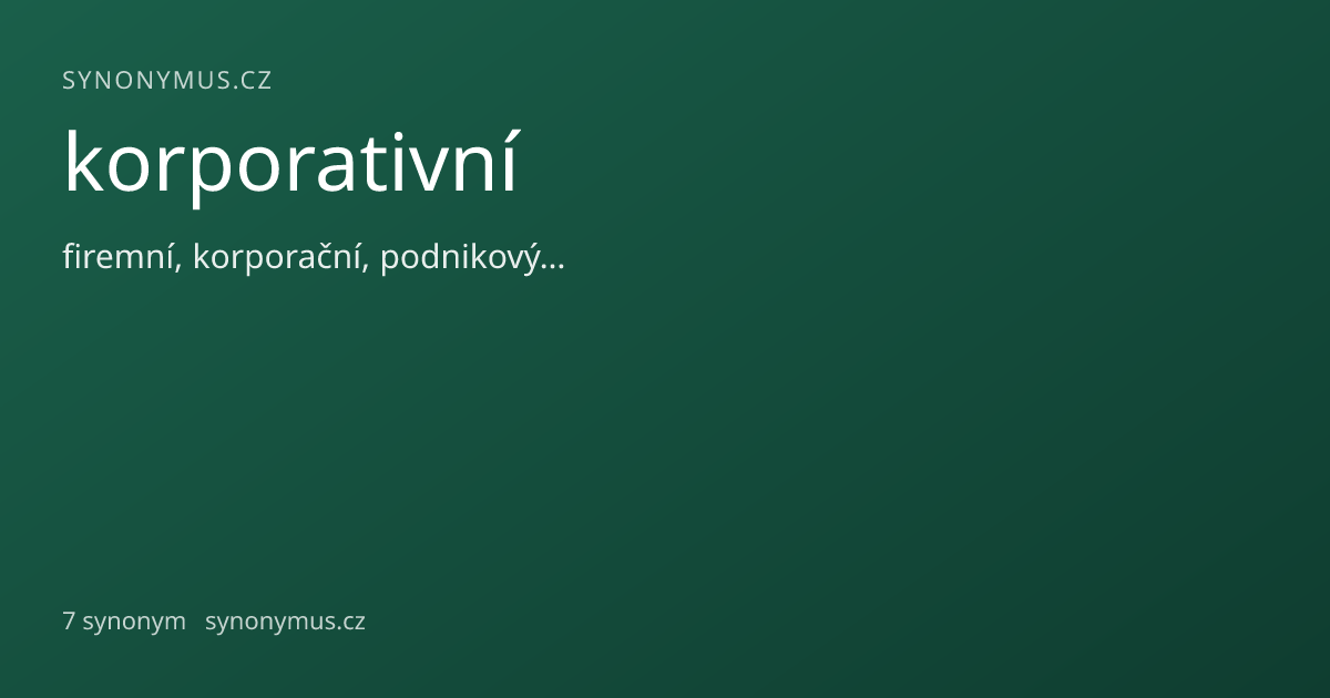 Náhled odkazu: korporativní