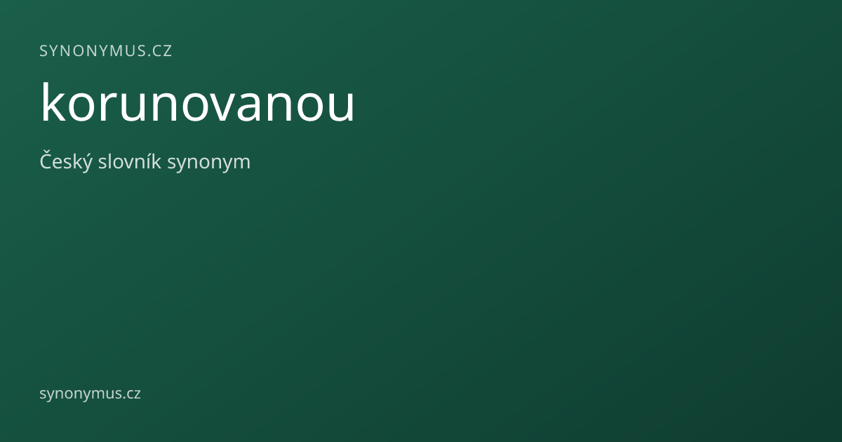Náhled odkazu: korunovanou