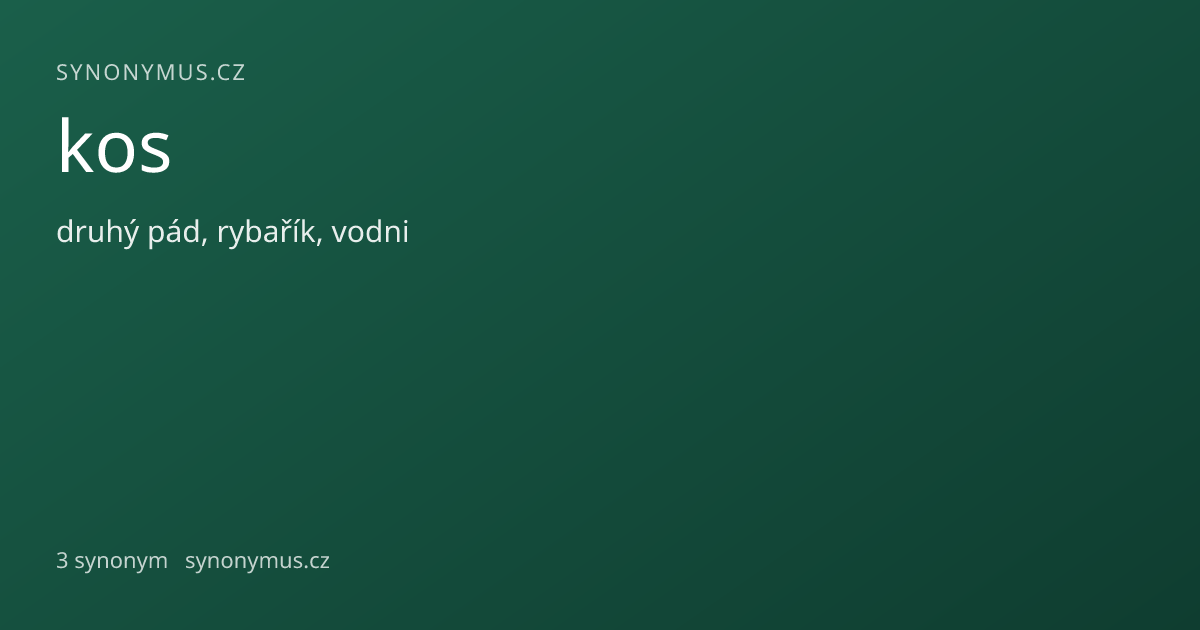 Náhled odkazu: kos