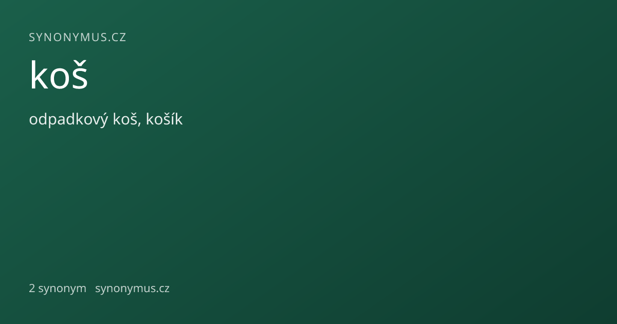 Náhled odkazu: koš