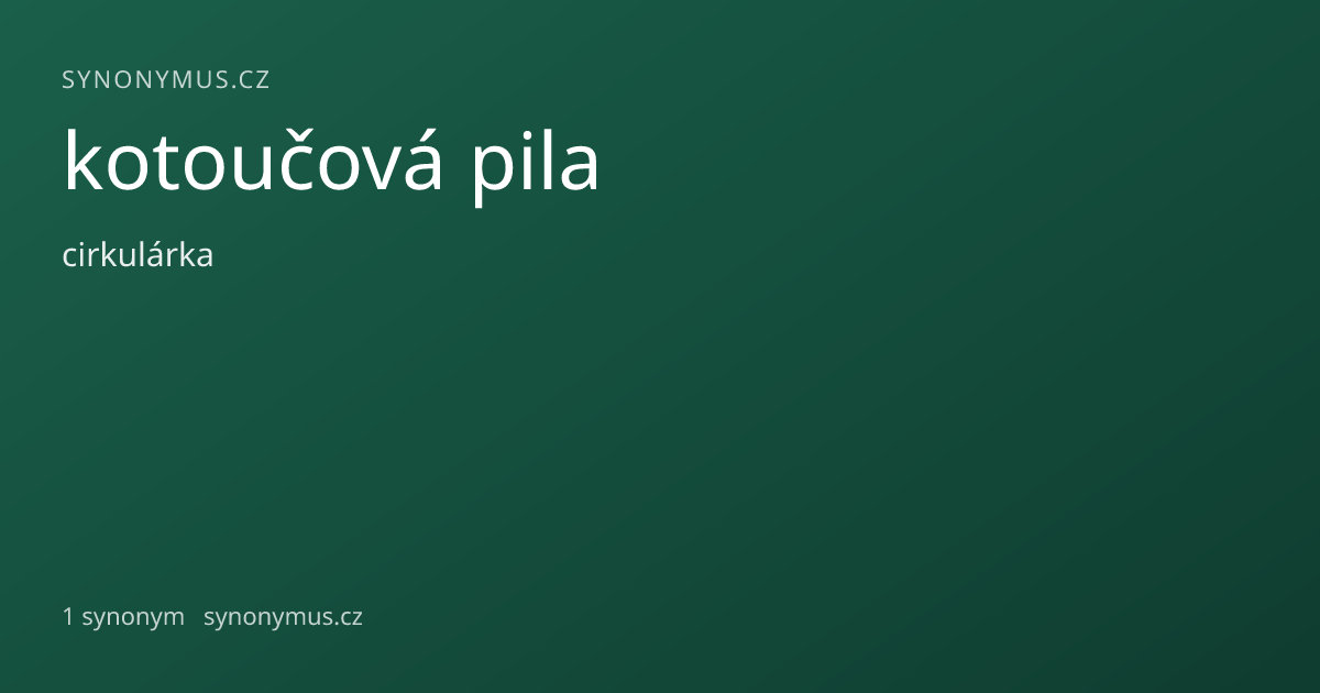 Náhled odkazu: kotoučová pila