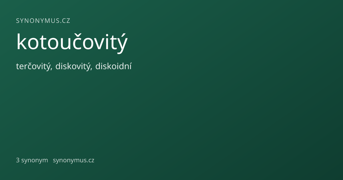 Náhled odkazu: kotoučovitý