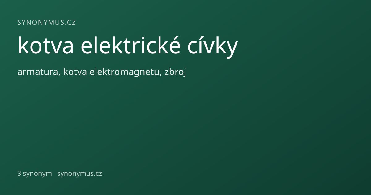 Náhled odkazu: kotva elektrické cívky