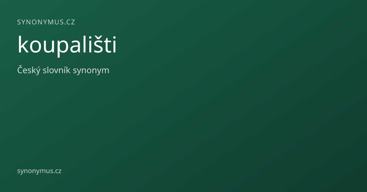 Náhled odkazu: koupališti