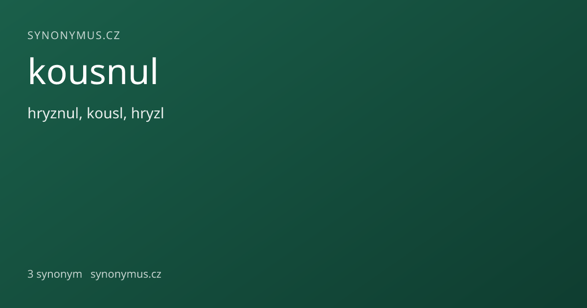Náhled odkazu: kousnul