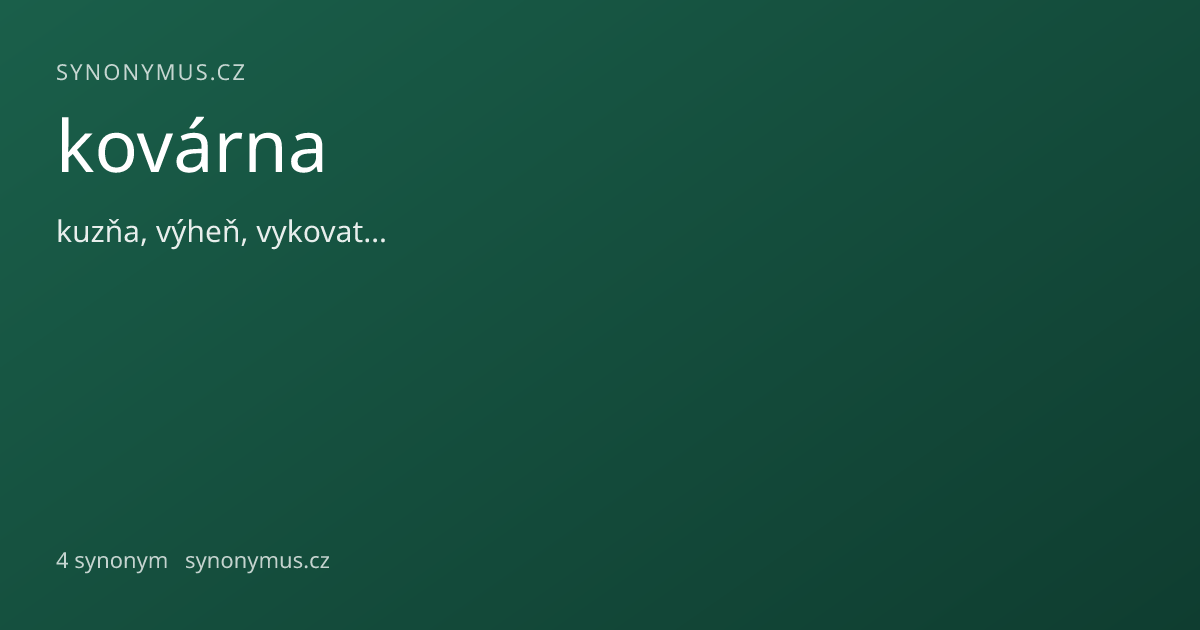 Náhled odkazu: kovárna
