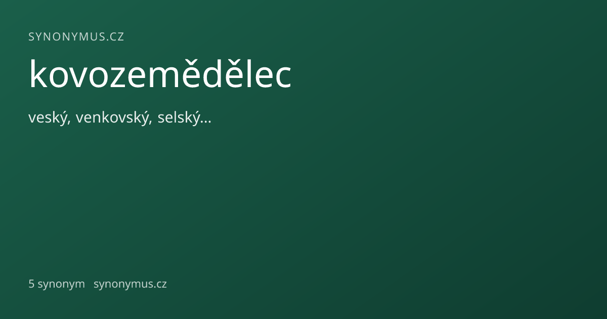 Náhled odkazu: kovozemědělec