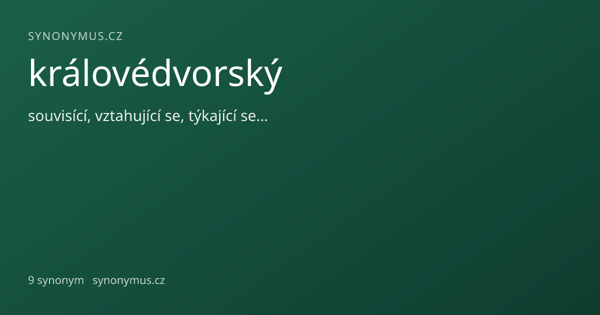 Náhled odkazu: královédvorský