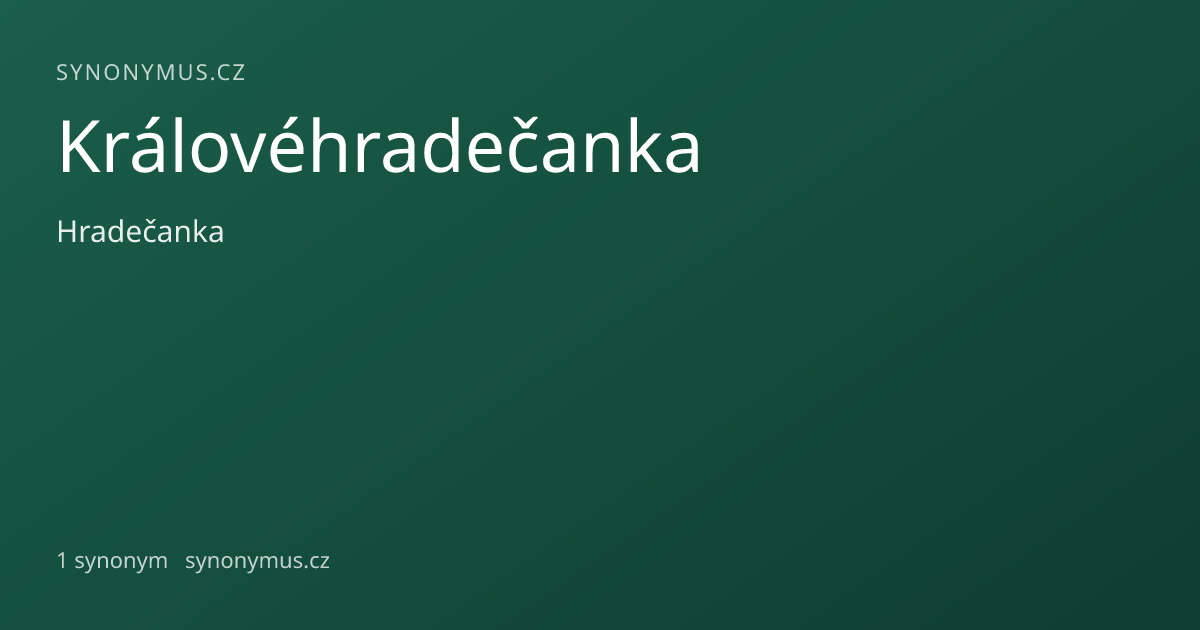 Náhled odkazu: Královéhradečanka