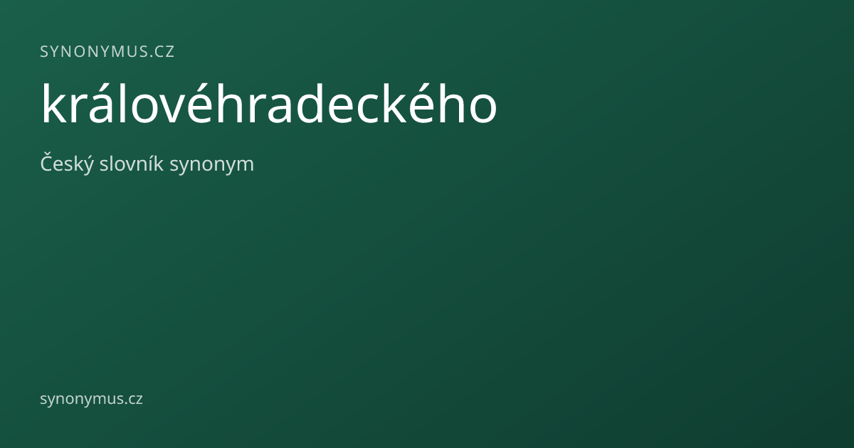 Náhled odkazu: královéhradeckého