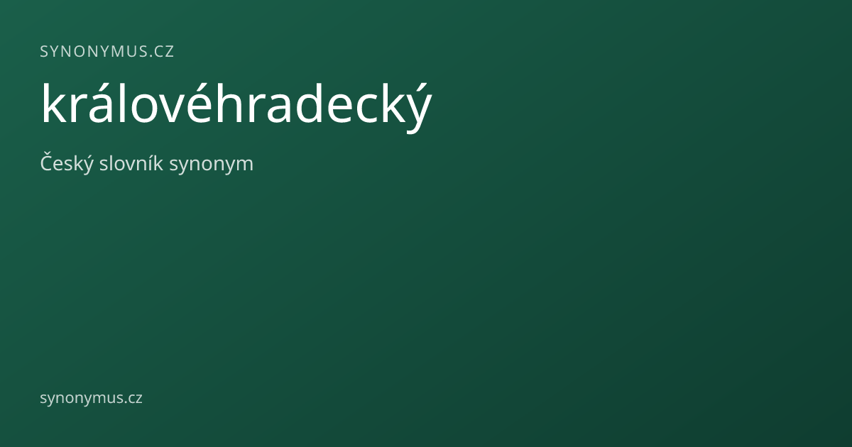 Náhled odkazu: královéhradecký