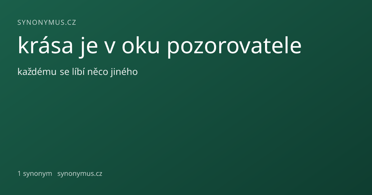 Náhled odkazu: krása je v oku pozorovatele