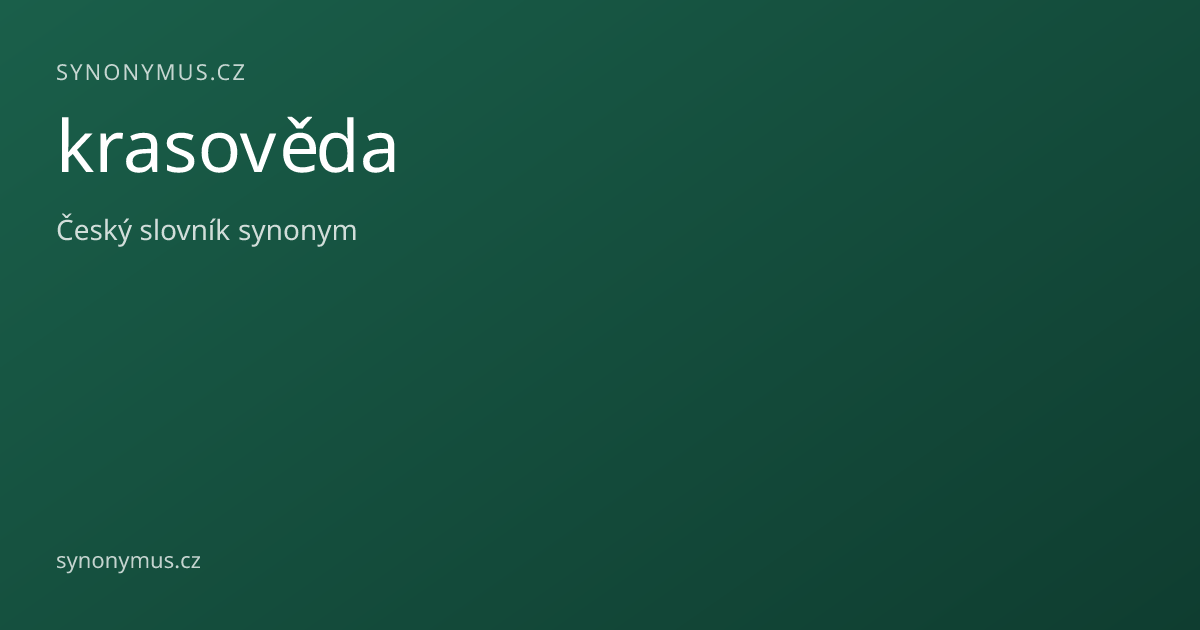 Náhled odkazu: krasověda