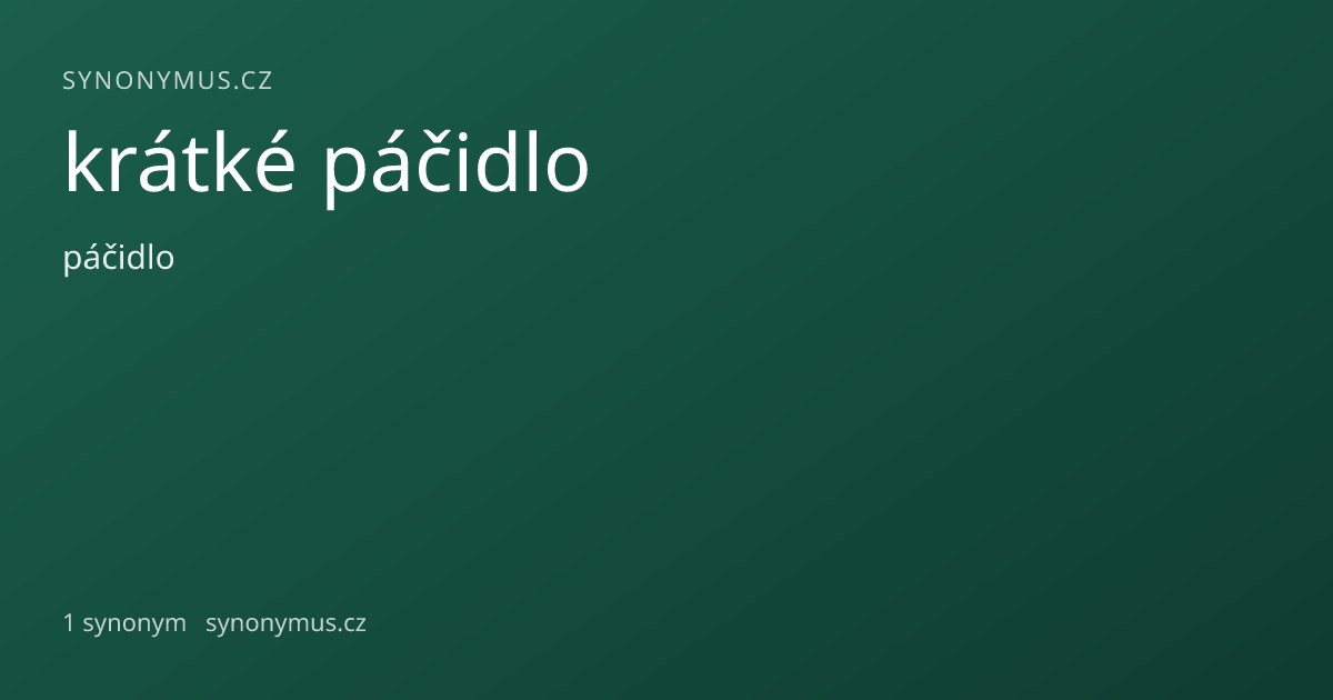 Náhled odkazu: krátké páčidlo