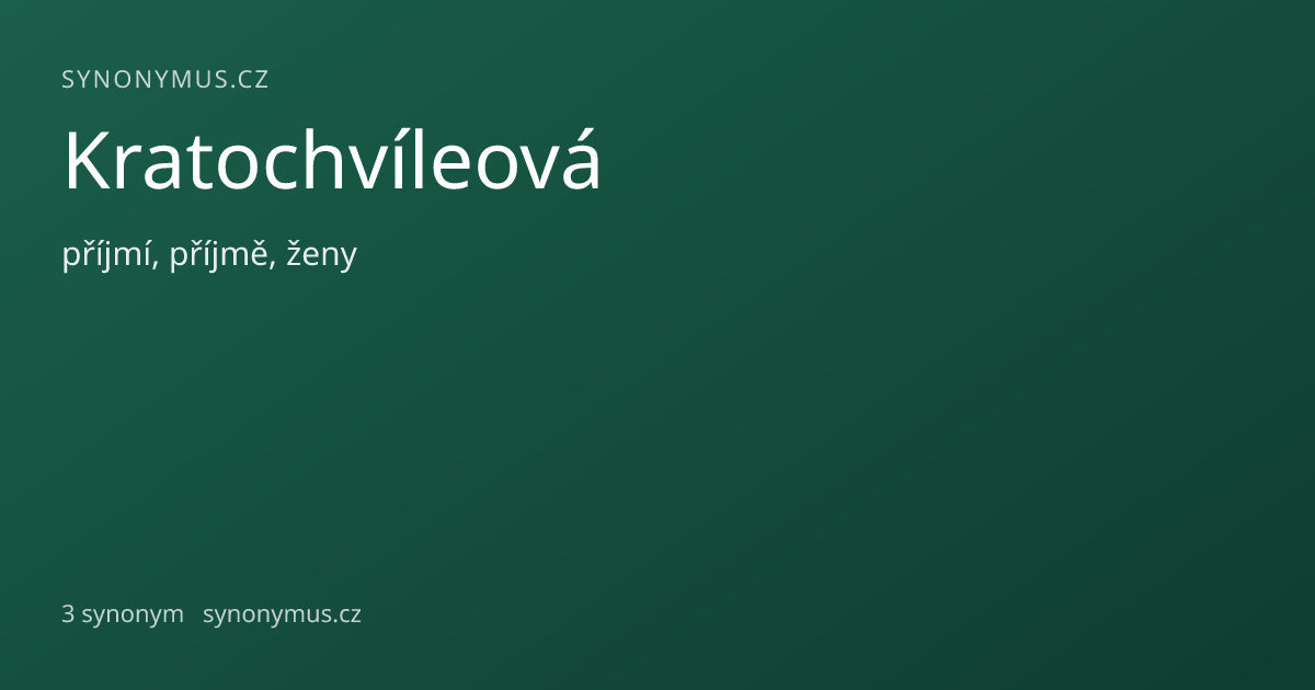Náhled odkazu: Kratochvíleová