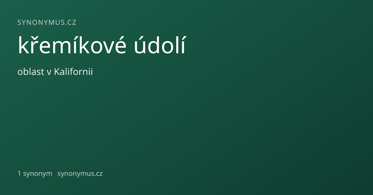 Náhled odkazu: křemíkové údolí