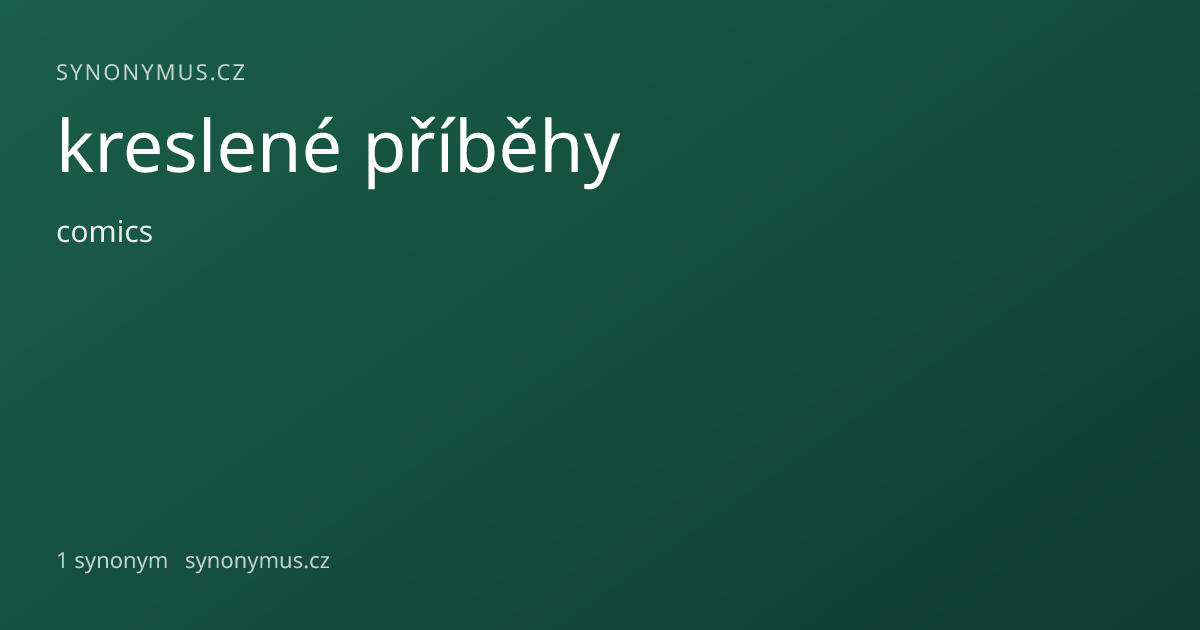 Náhled odkazu: kreslené příběhy