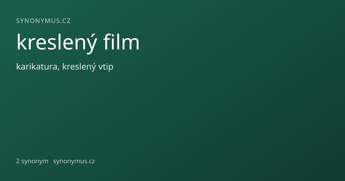Náhled odkazu: kreslený film