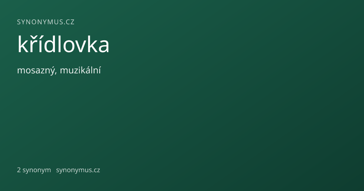 Náhled odkazu: křídlovka