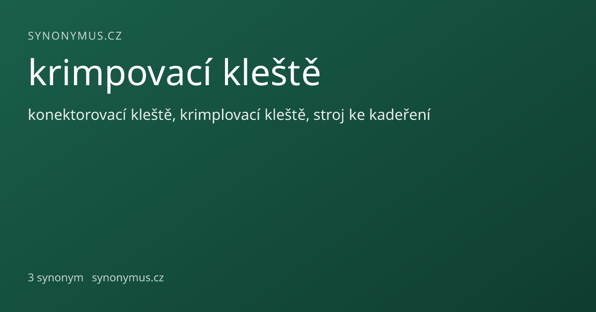 Náhled odkazu: krimpovací kleště