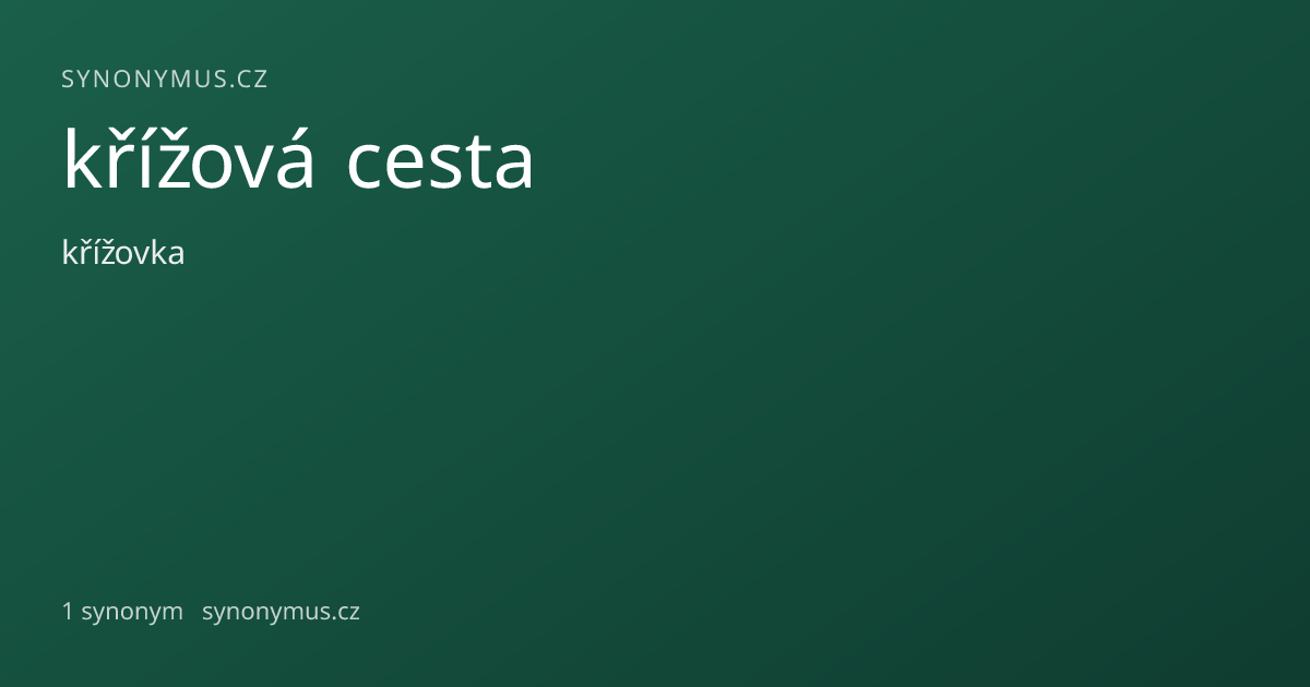 Náhled odkazu: křížová cesta