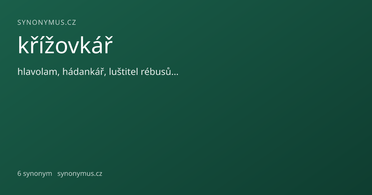 Náhled odkazu: křížovkář