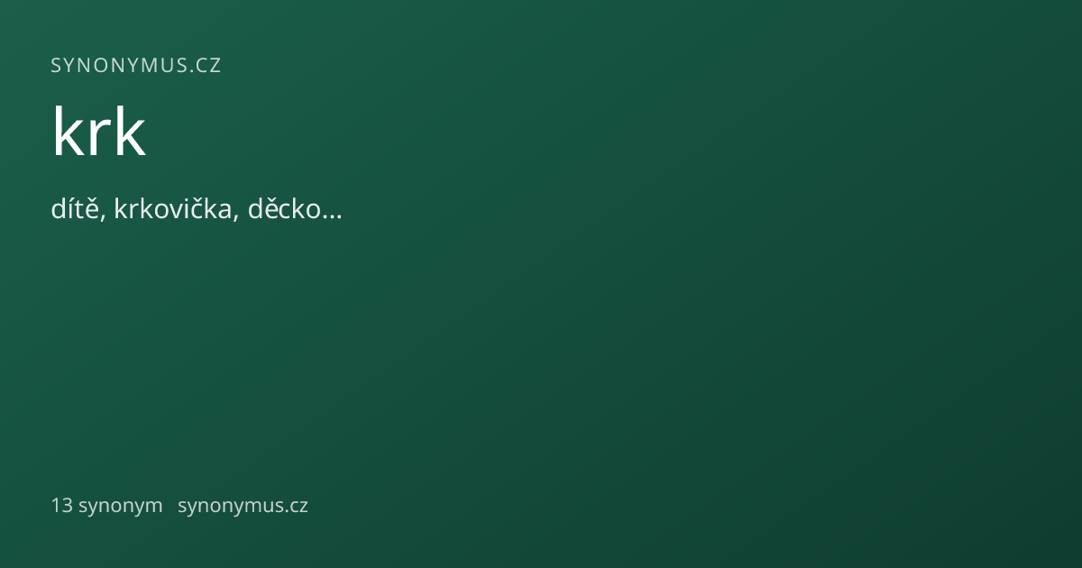 Náhled odkazu: krk