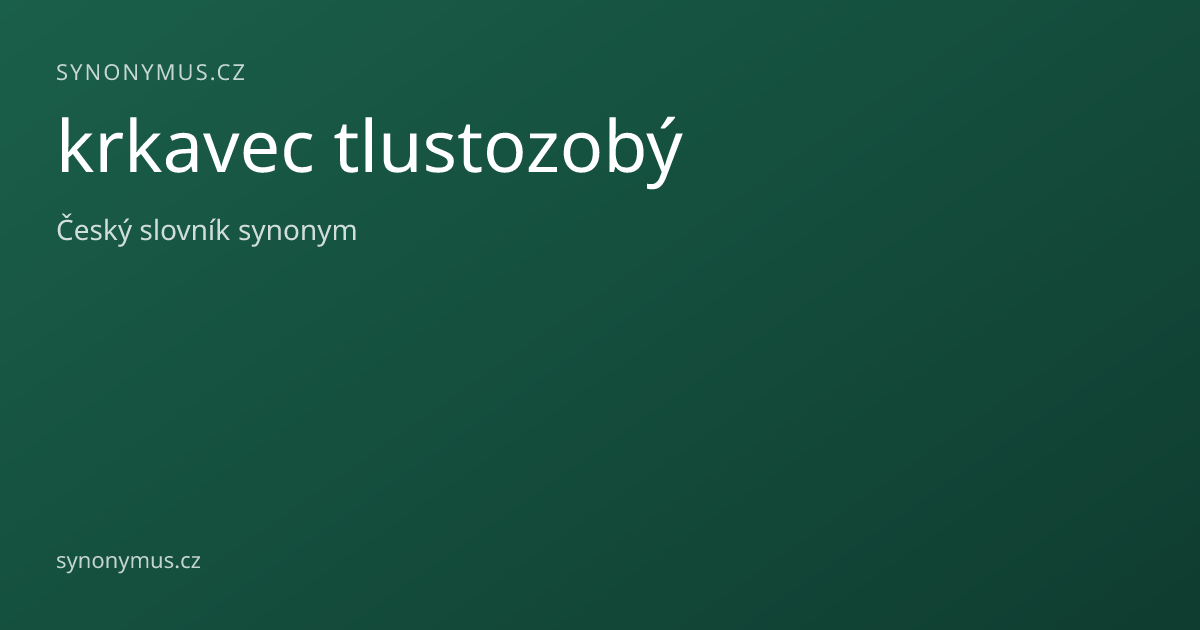 Náhled odkazu: krkavec tlustozobý