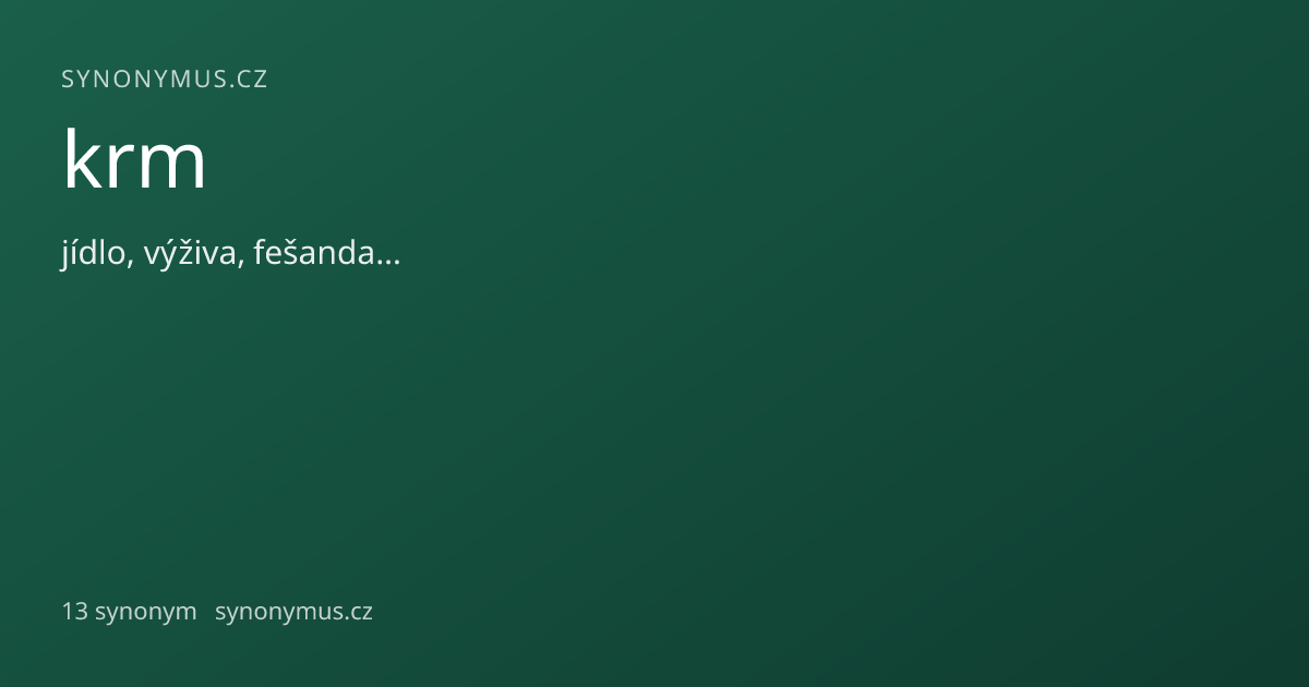 Náhled odkazu: krm