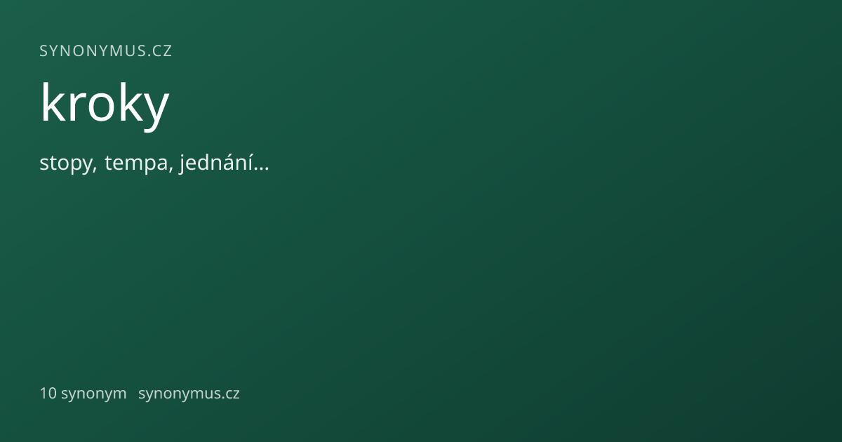 Náhled odkazu: kroky