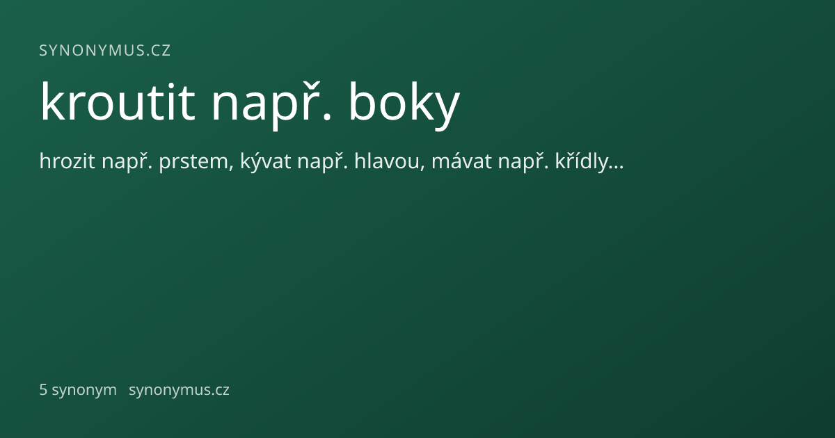 Náhled odkazu: kroutit např. boky