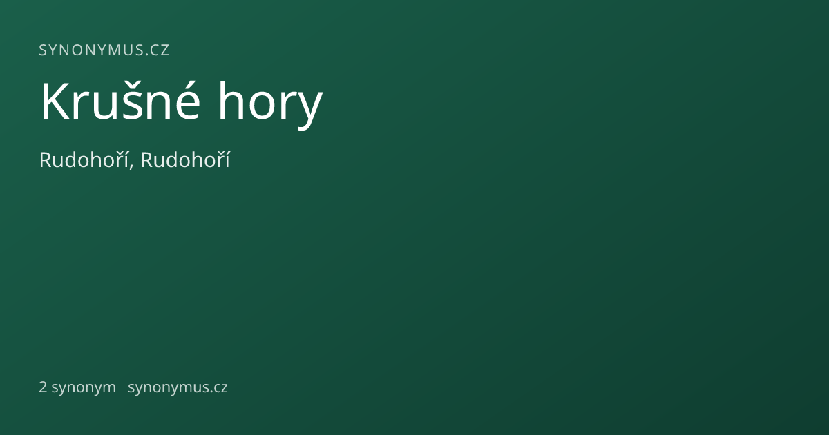 Náhled odkazu: Krušné hory