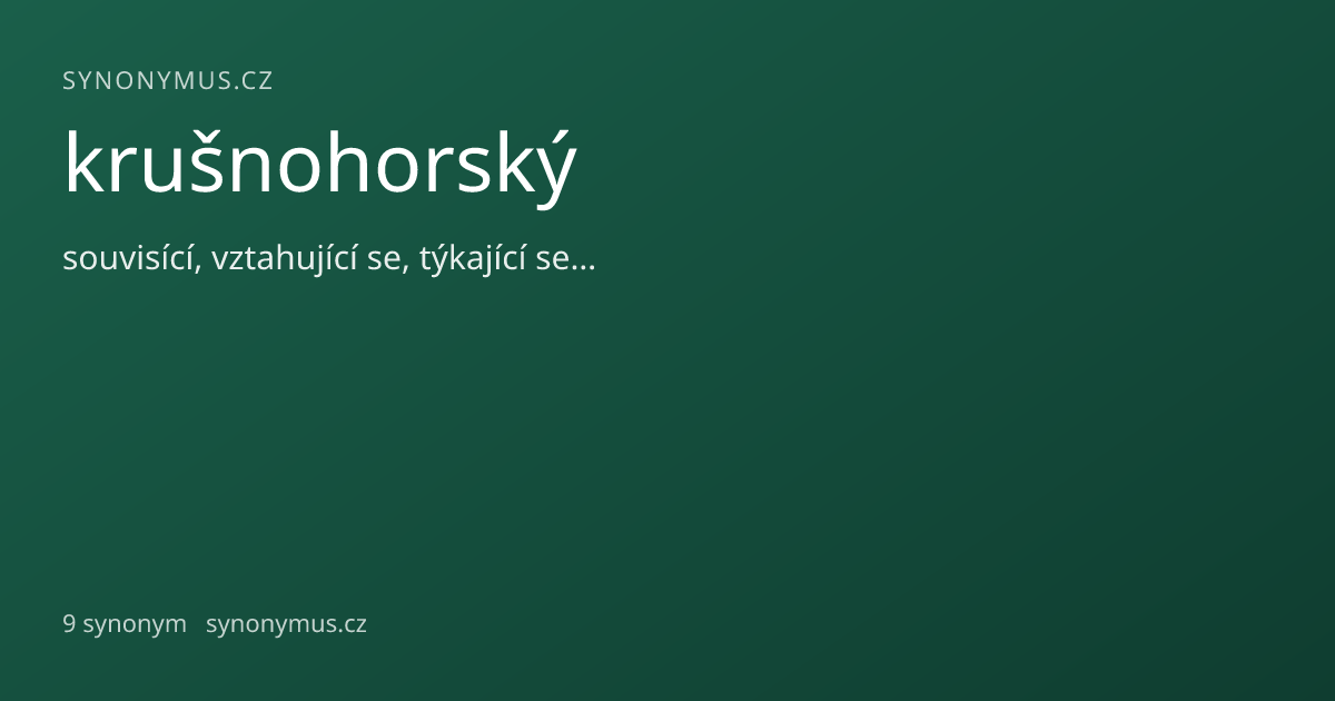 Náhled odkazu: krušnohorský