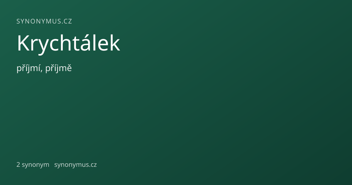 Náhled odkazu: Krychtálek