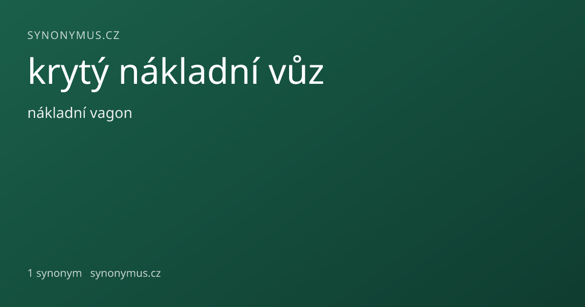 Náhled odkazu: krytý nákladní vůz