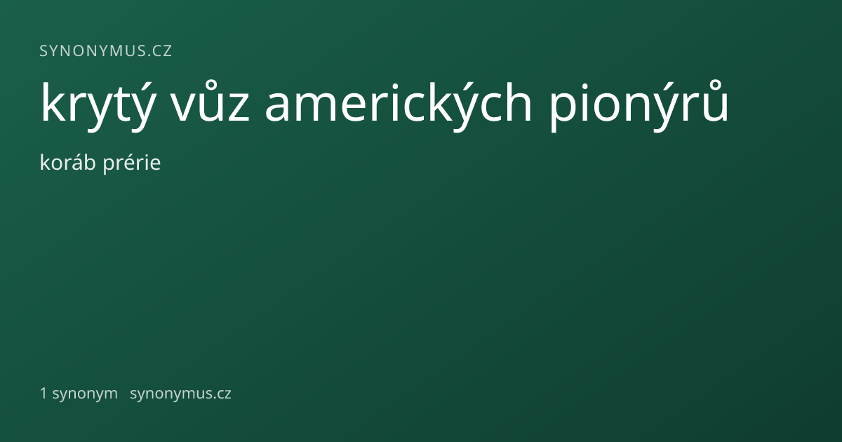 Náhled odkazu: krytý vůz amerických pionýrů