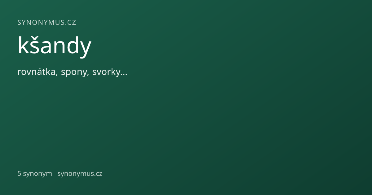 Náhled odkazu: kšandy