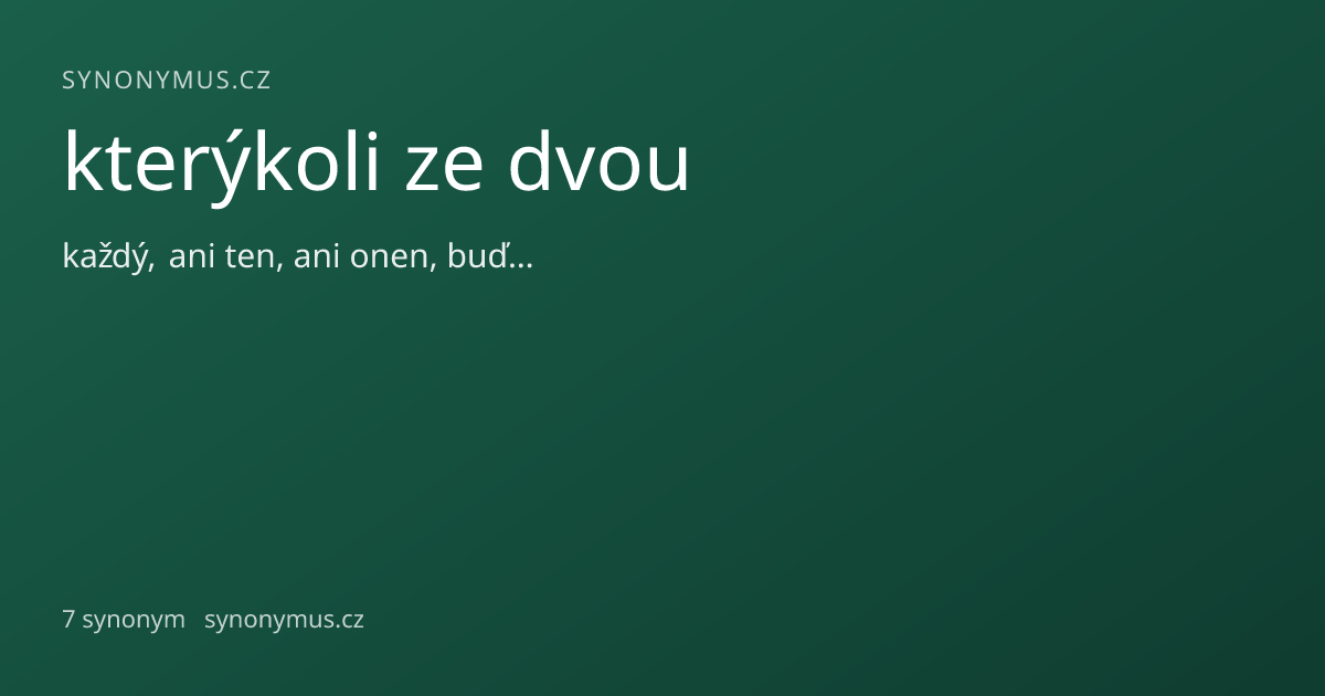 Náhled odkazu: kterýkoli ze dvou