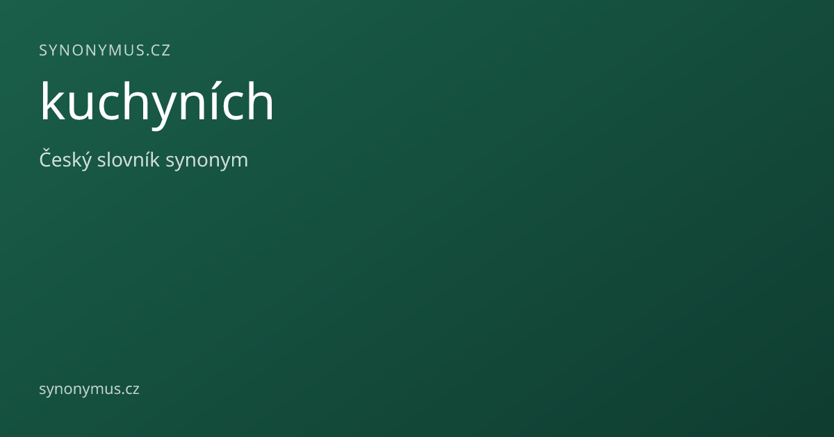 Náhled odkazu: kuchyních