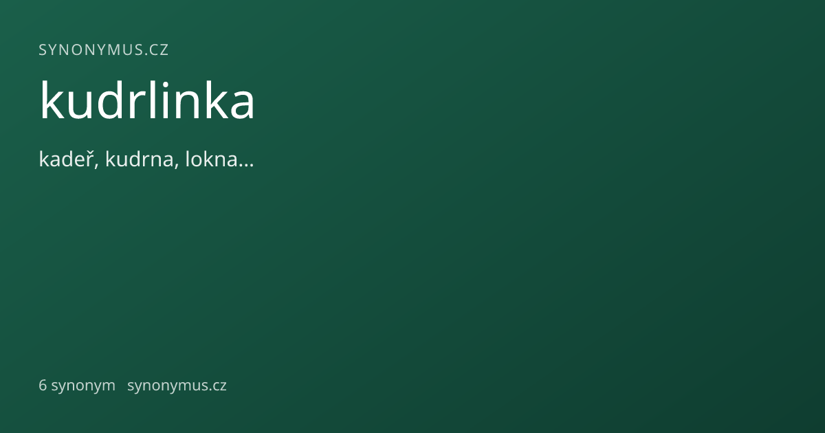 Náhled odkazu: kudrlinka