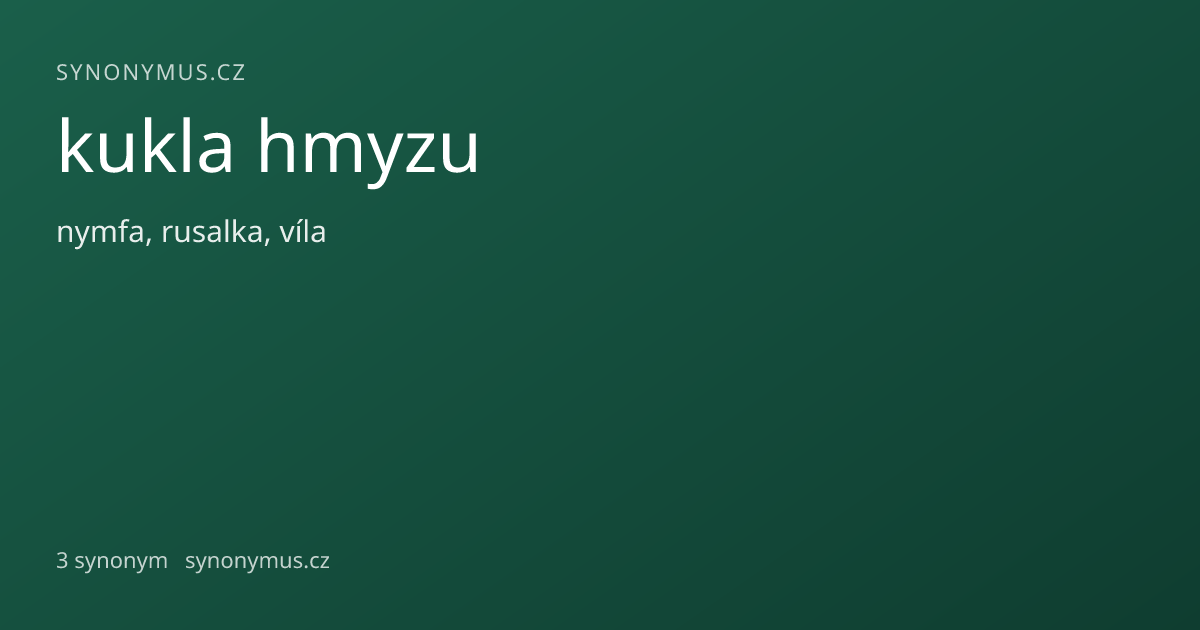 Náhled odkazu: kukla hmyzu