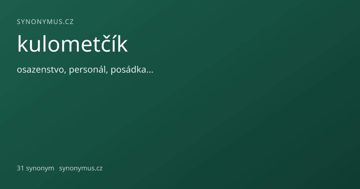 Náhled odkazu: kulometčík