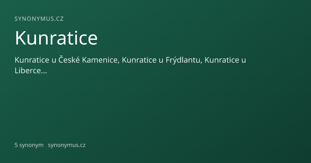 Náhled odkazu: Kunratice