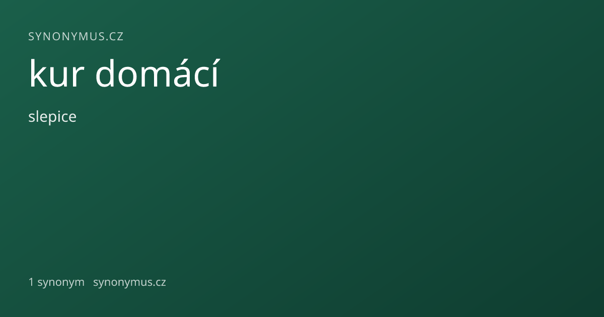 Náhled odkazu: kur domácí