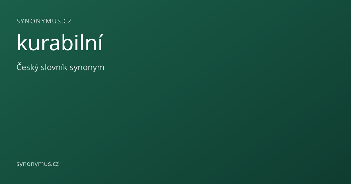 Náhled odkazu: kurabilní