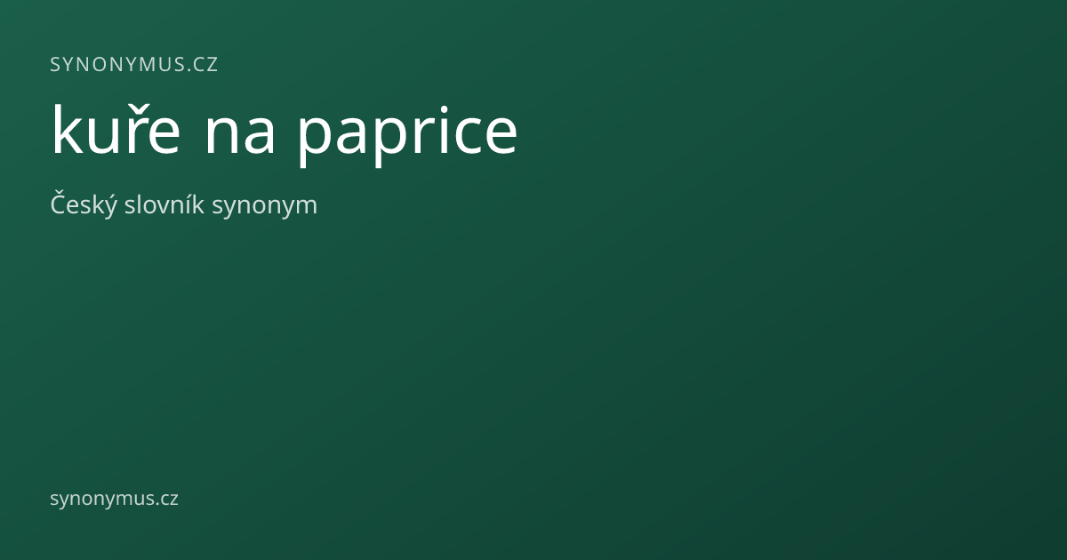 Náhled odkazu: kuře na paprice