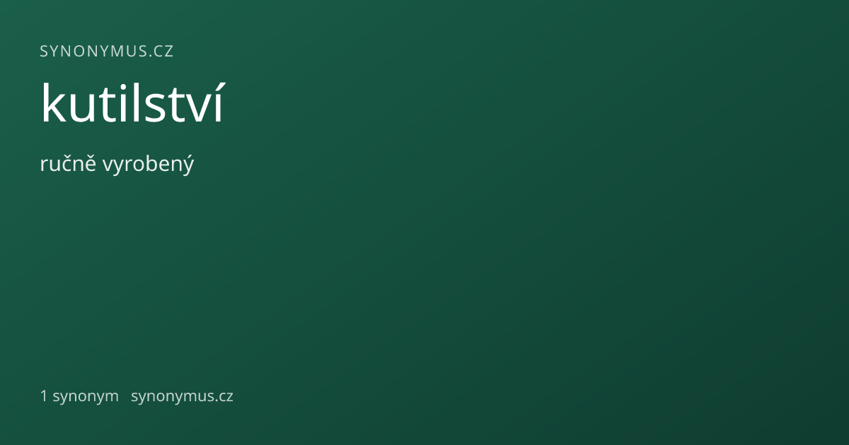 Náhled odkazu: kutilství